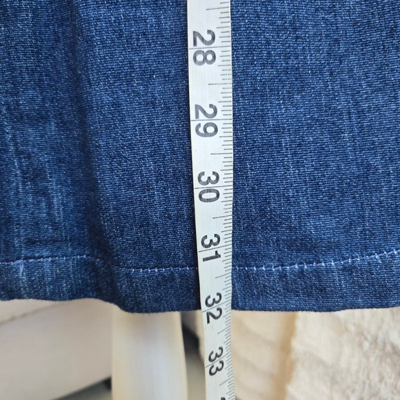 Vtg y2k Roxy Denim Mini Dress Spaghetti Strap Sleeveless Casual Sundress Summer - Picture 6 of 11